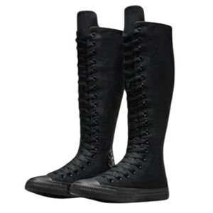 Converse Chuck Taylor All Star XX-Hi Knee High Sneakers Women 7 Black Goth Emo